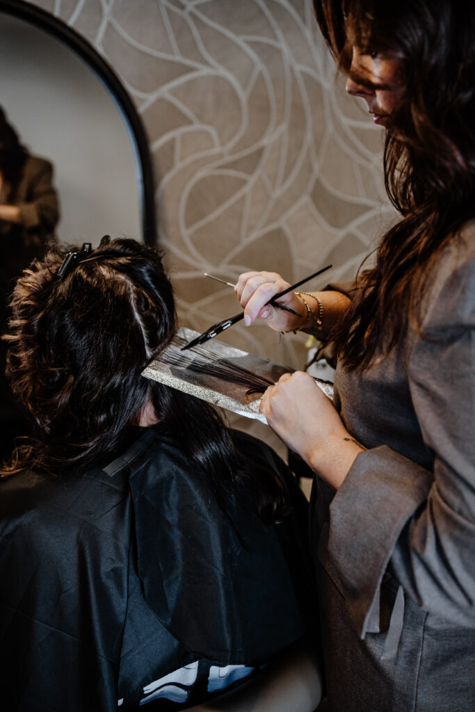 foliekleuring highligts in kapsalon your hair. by marjolein